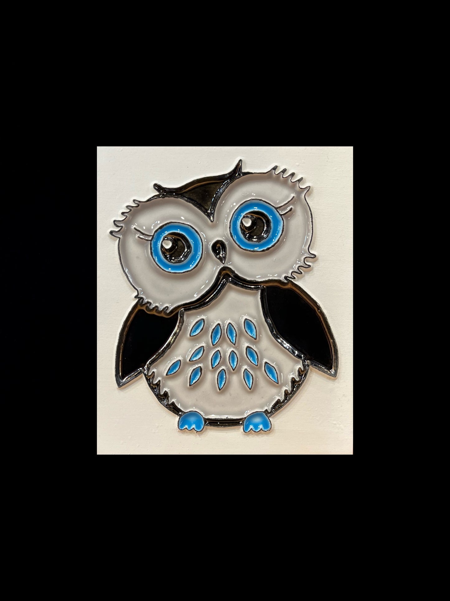 Tischdiffusor für ätherische Öle „Eule ohne blaues Gold“