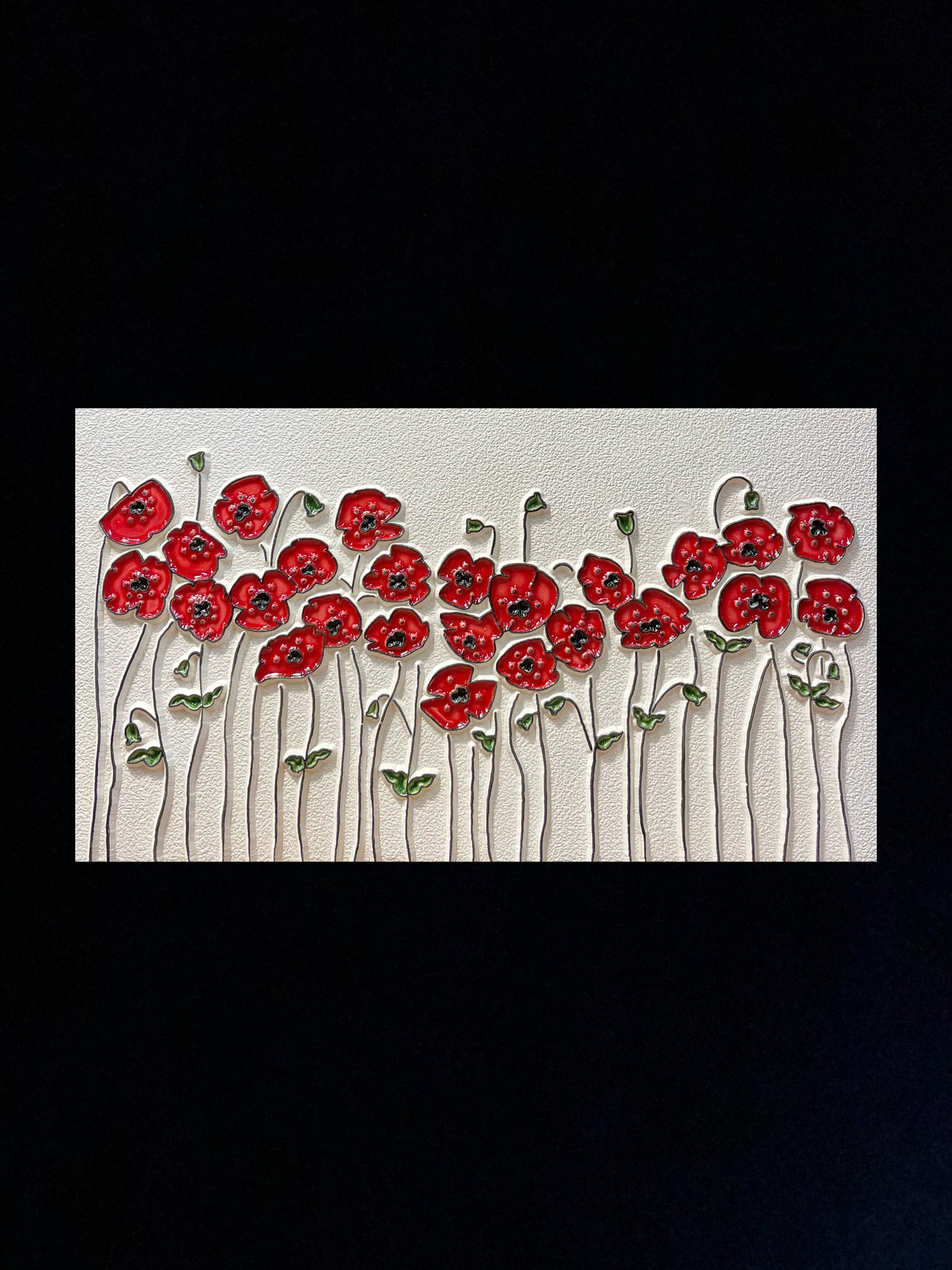Tableau diffuseur d'huiles essentielles "Grand champ de coquelicot"