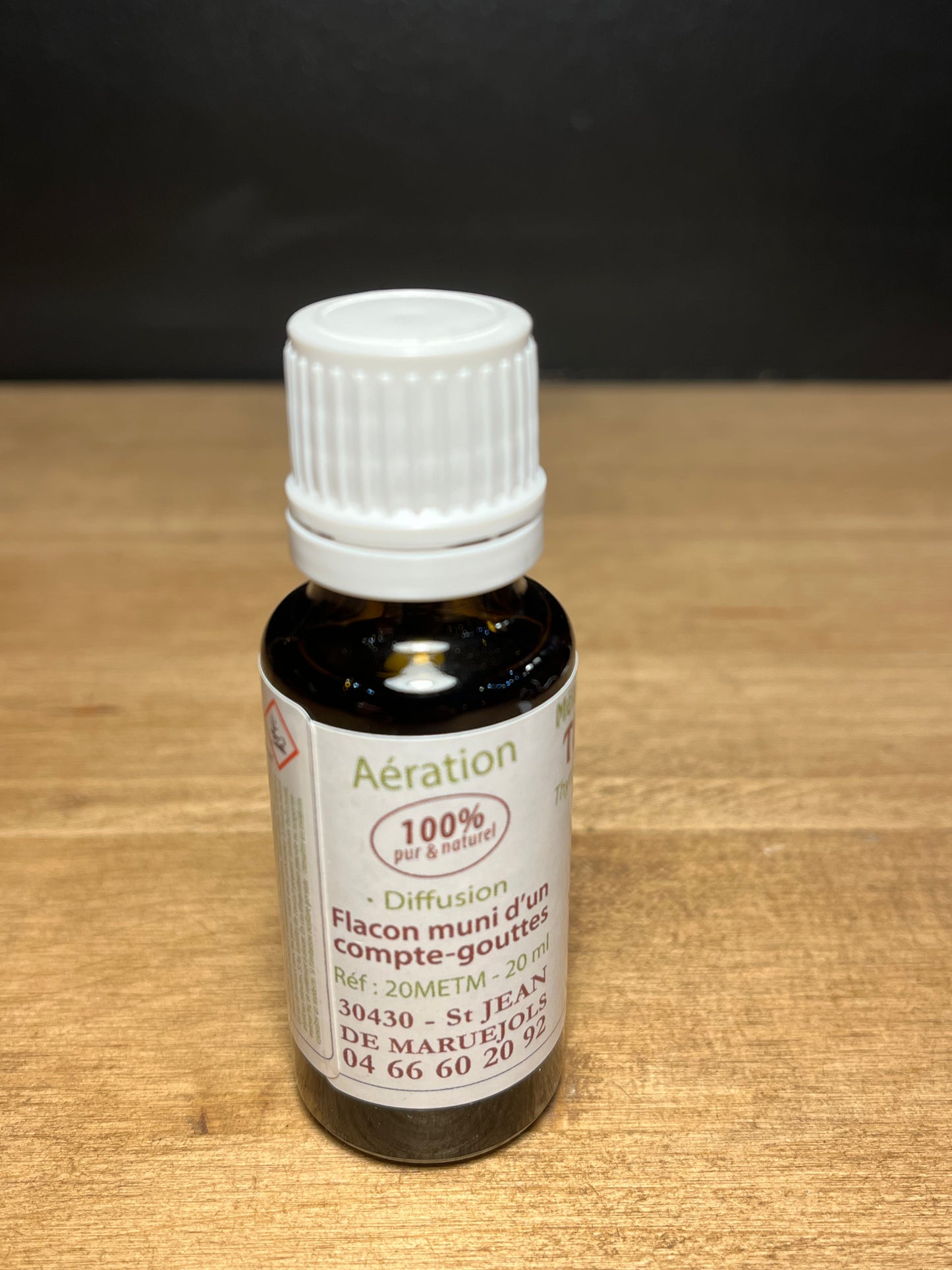 Huile essentielle synergie de "Thym-Myrte" 20 ml