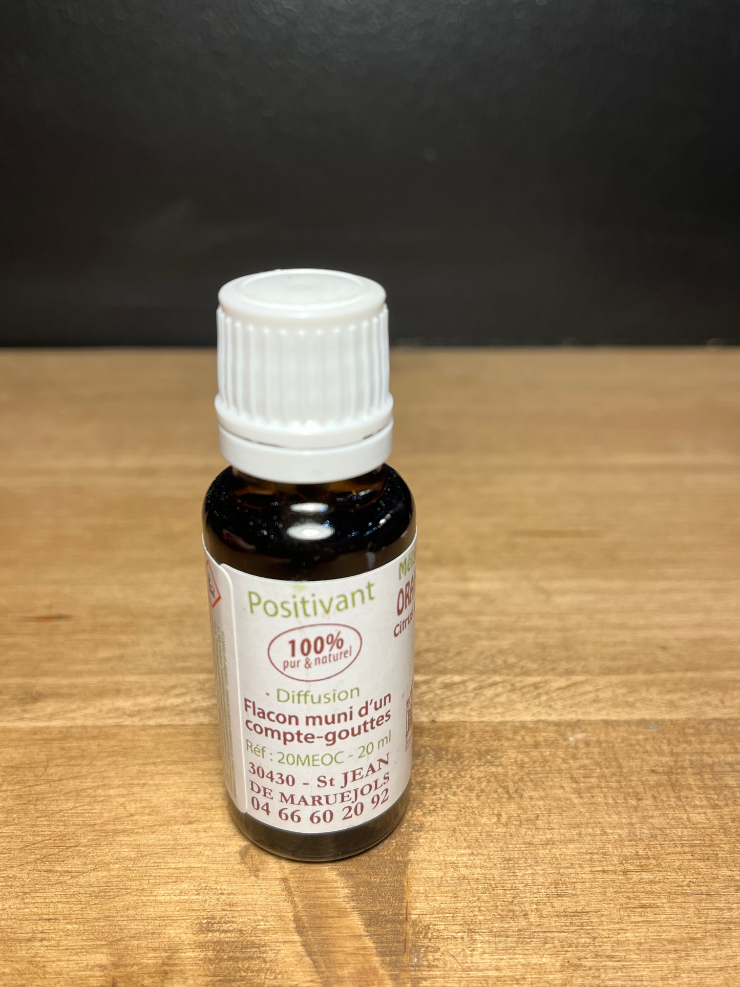 Huile essentielle synergie de "Orange-douce-Cannelle" 20 ml