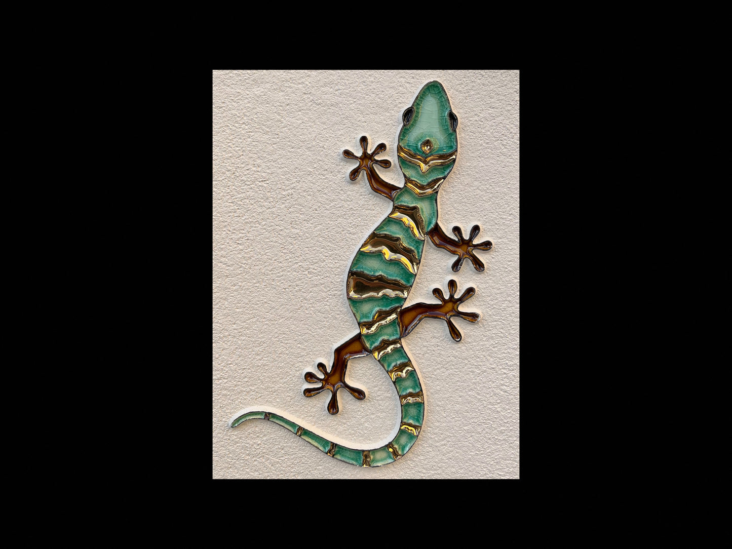 Tischdiffusor für ätherische Öle „Tarente grün-goldenes Wasser“