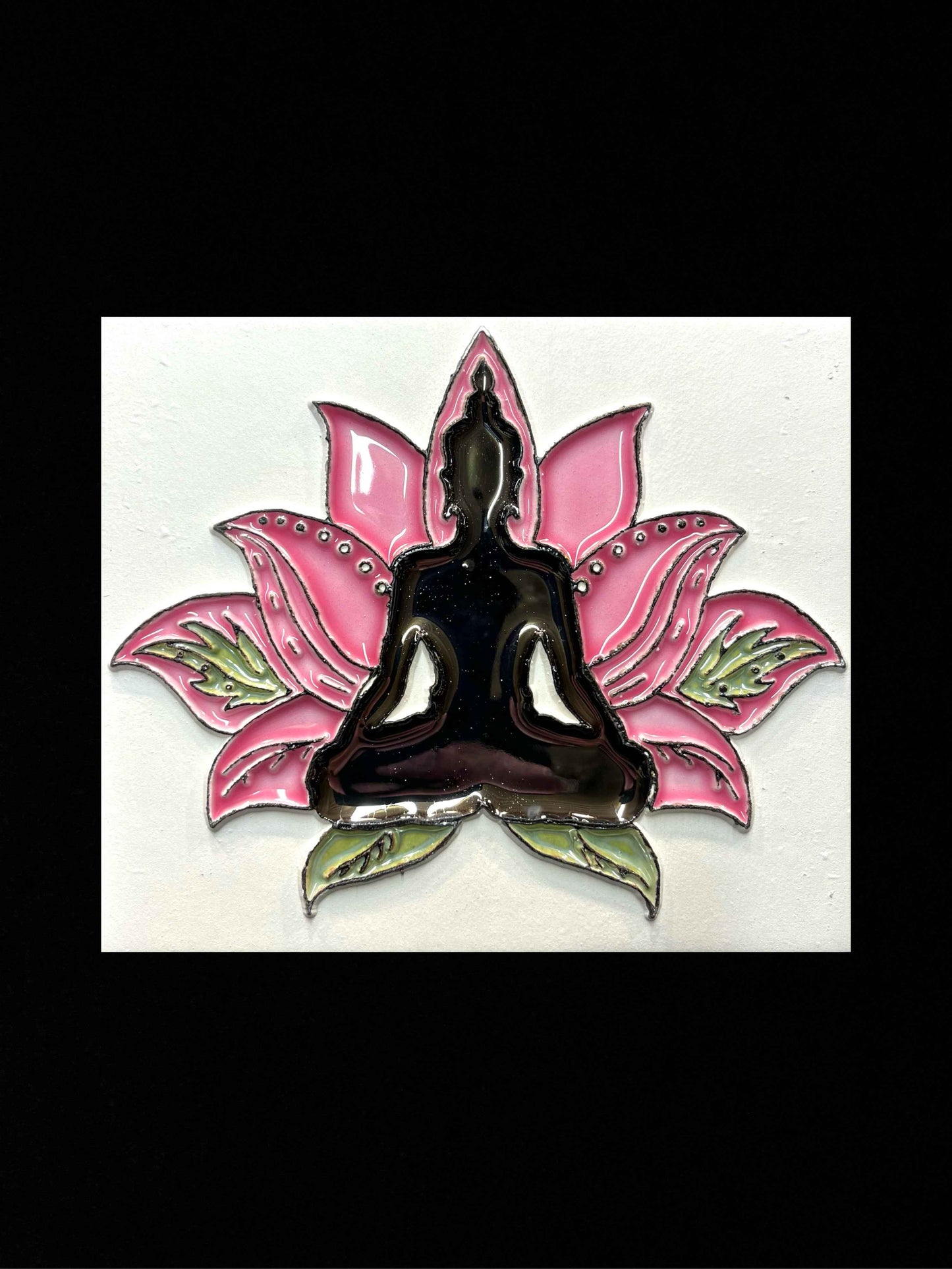 Tableau diffuseur d'huiles essentielles "Yoga Rose"