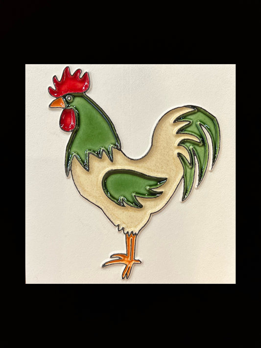 Tableau diffuseur d'huiles essentielles "Coq"