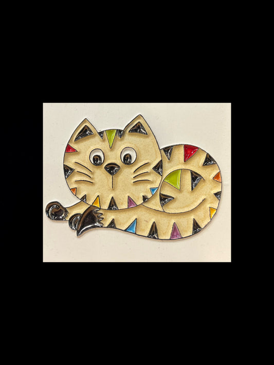 Tableau diffuseur d'huiles essentielles "chaton multicouleur"