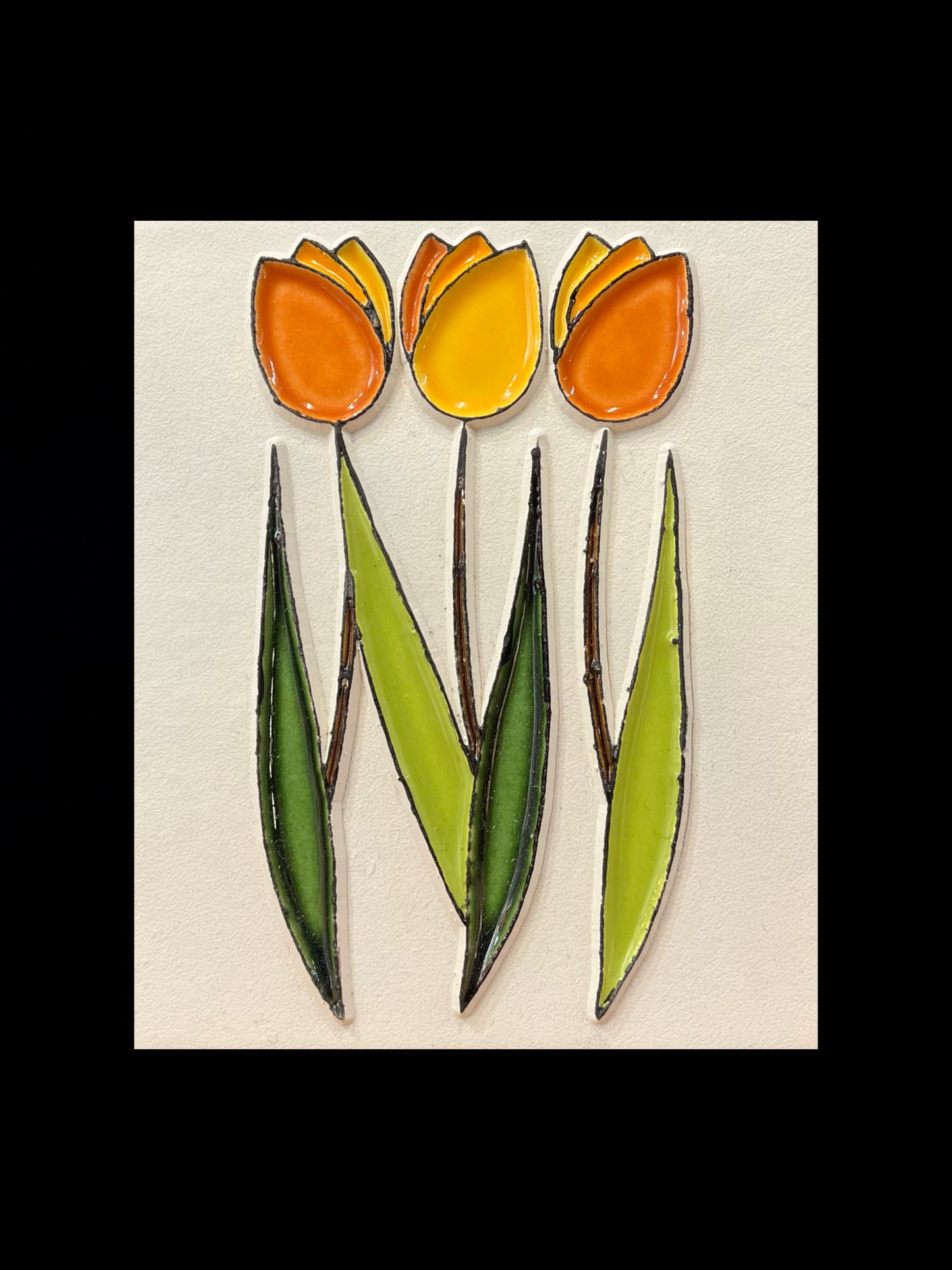 Tableau diffuseur d'huiles essentielles "Tulipes"