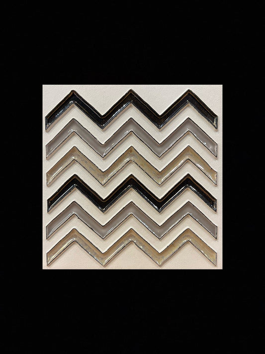 Tableau diffuseur d'huiles essentielles "Chevrons gris"