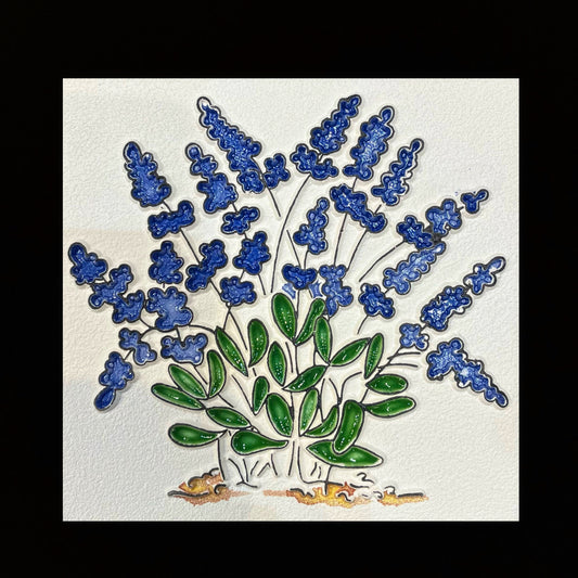 Tableau diffuseur d'huiles essentielles "Bouquet de lavande bleu"