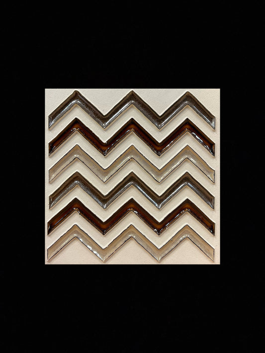 Tableau diffuseur d'huiles essentielles "Chevrons marron"