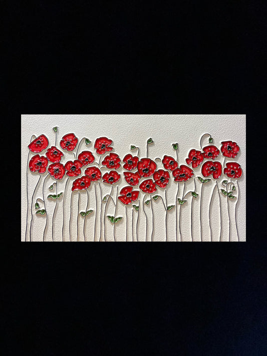 Tableau diffuseur d'huiles essentielles "Grand champ de coquelicot"