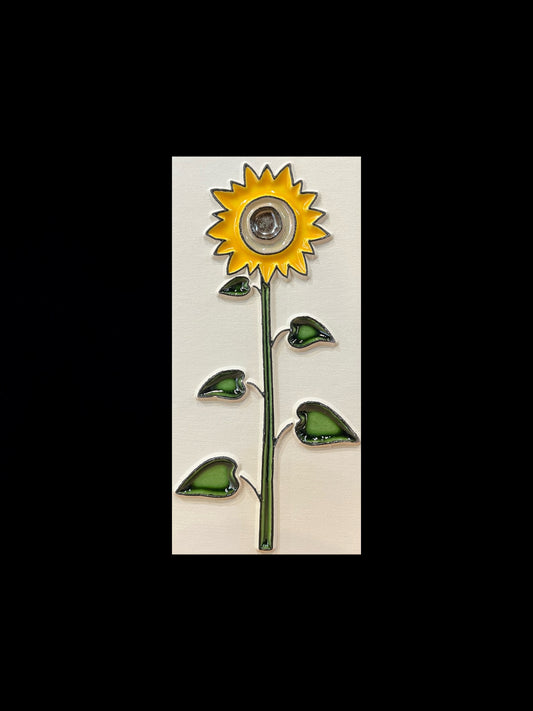 Tableau diffuseur d'huiles essentielles "Brin de fleur de tournesol"