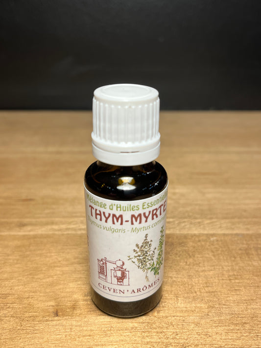 Huile essentielle synergie de "Thym-Myrte" 20 ml