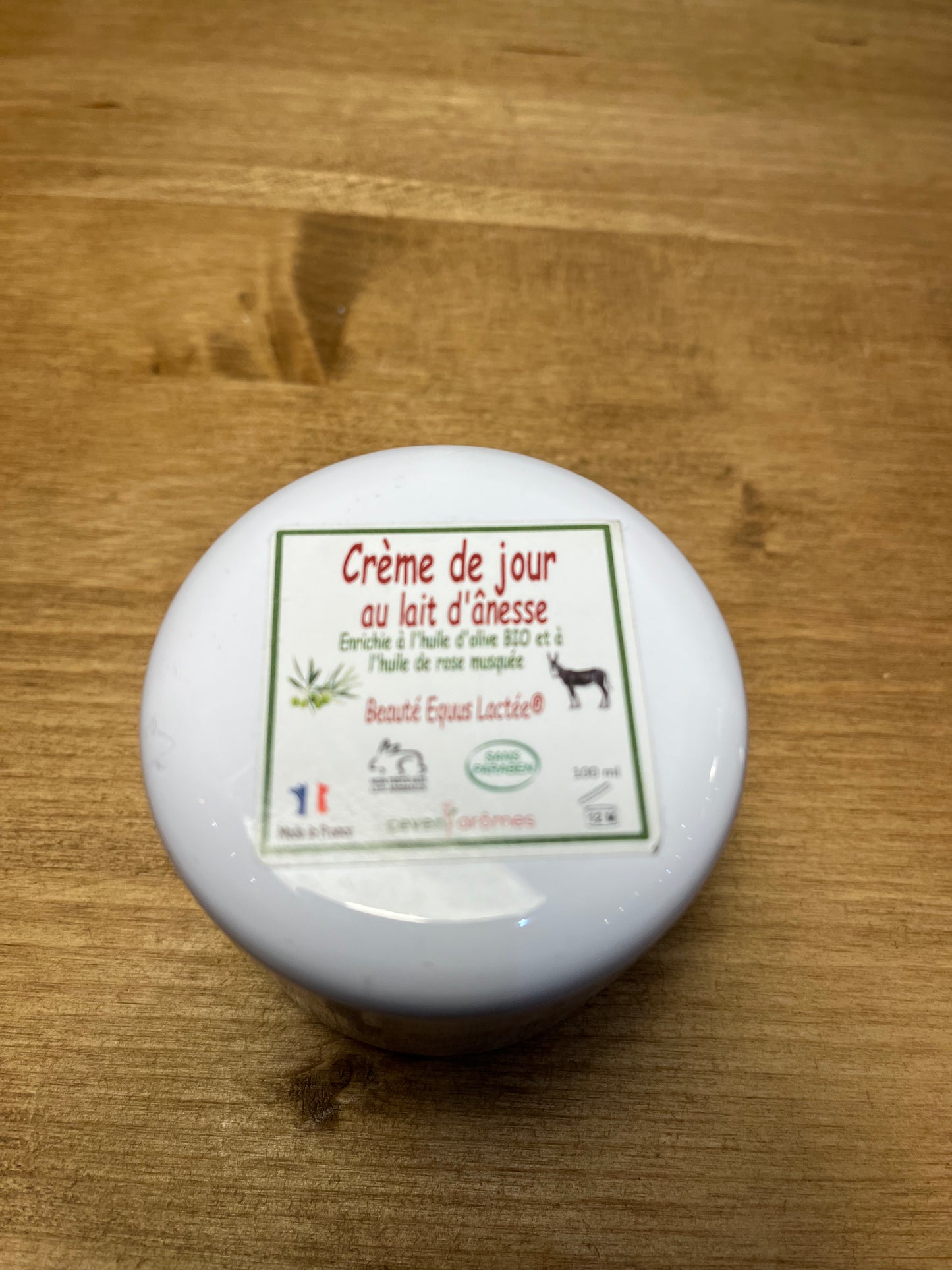 Day cream with donkey milk