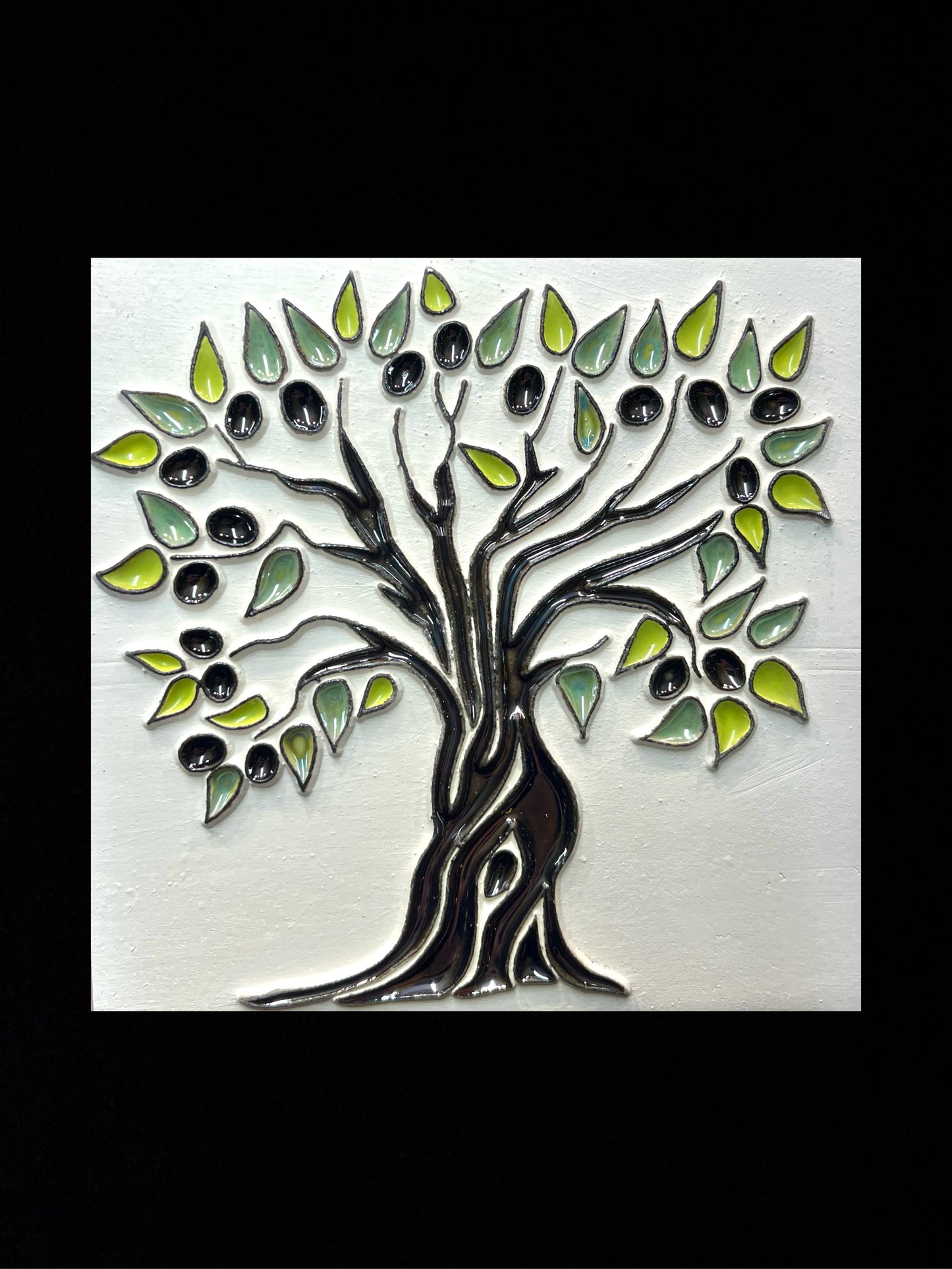 Tableau diffuseur d'huiles essentielles "Arbre olivier"